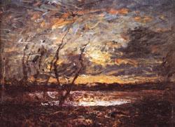 Francois-Auguste Ravier Landscape near Cremieu oil painting image